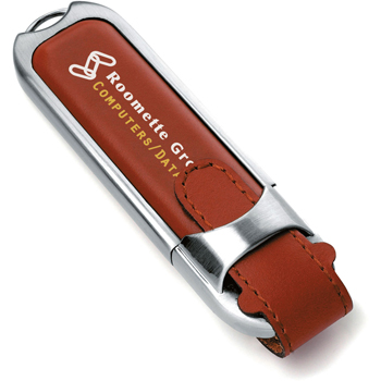 8 GB Leather Buckle USB 2.0 Flash Drive